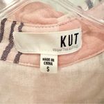 Kut From The Kloth Florence Blouse Women's Small Pink Gray Plaid Long Sleeve Photo 7