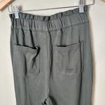 ZARA Paperback Waist Olive Green Trousers Pants Slacks Size XS Stretch Photo 5