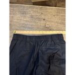 J. Crew Sailor Pant Womens Size 10P Black Linen Cropped High Waist Photo 7
