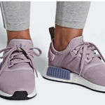 Adidas Boost NMD R1 Athletic Comfy Sneakers Light Purple Lavender Lilac 7.5 8 Photo 3