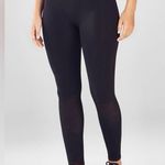 Fabletics  Black High Rise Leggings Textured Panels Seamless Waistband Photo 1