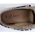 Time & Tru  Faux Snakeskin Sneakers Zippers on Side Size 8W Both Shoes Brown Spot Photo 5