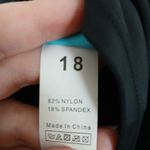 Septangle Swim Top Women 18 Black Cutout Strappy Tankini Swimwear Beach Poolside Photo 4