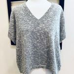 Madewell  Gray Heather V-Neck Short Sleeve Sweater Medium Photo 0