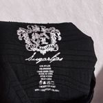 Sugar Lips  Black Bandage Textured Ribbed Bodycon Skirt Midi Size One size Photo 5