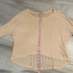 Chloe K  Mesh/Knit Style Scoop Neck Light Pink Blouse-Size Small Photo 9