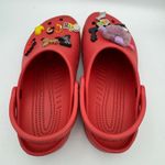 Crocs  Classic Clog Red Size W9 M7 with Rare Jibbitz Charms Custom Decorated Photo 7