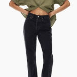 Aritzia  Denim Forum The BF High Rise Loose Jeans‎ Size 29 in Black Washed Photo 0