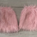 Pink EDC Rave Rave GoGo Fuzzy Fuzzies Leg Warmers Handmade Photo 0