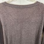 Free People  Lace Road Linen Blend Hi/Low Oversized Pullover Brown S Photo 9