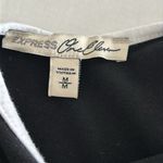 EXPRESS Black Tipped Low Cut Bodysuit, Medium Photo 4