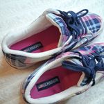 U.S. Polo Assn. Women's Lexie Navy/Blue/Pink Plaid Sneaker 10 SZ Photo 4