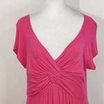 cha cha vente Hot Pink Draped Knit Dress NWT Size XL Fuchsia Wedding Guest Dress Photo 2