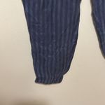 Anthropologie The Odells Navy Sonia Striped Tapered Pants jogger high rise NWT Photo 3