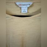 Liz Claiborne Yellow Short Flutter Sleeve Top Photo 1