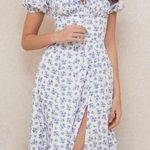 House Of CB TALLULAH BLUE WHITE FLORAL MIDI DRESS, Size X-SMALL, $255 Photo 2