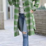 Active USA Wool Blend Plaid Jacquard Long Shirt Jacket Shacket. Size Med… Photo 13