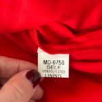 Minuet  Red Strapless Pleated Dress - Size Medium Photo 2
