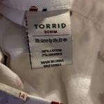 Torrid NWT Size 14 White Shorts with Strawberry and Cherry Print Photo 4