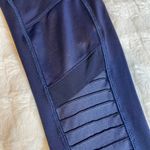 Electric yoga ELECTRIC‎ YOGA Blue Moto Legging Mid Rise Mesh Zipper Pocket Extra Small XS Photo 6