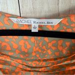 RACHEL Rachel Roy Vibrant Orange Animal Print Tunic Size L Photo 1