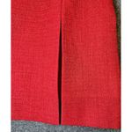 Leslie Fay  Blazer Womens Size 12 Red Suit Jacket Button Shoulder Pad Vintage Y2K Photo 3