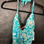 Time‎ and Tru Blue Floral One Piece Size XS Photo 2