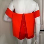 C/MEO COLLECTIVE  Orange Off-Shoulder Romper. #159 Photo 8