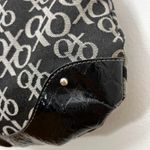 XOXO  Y2K‎ Black & Gray Logo Hobo Bag Purse Braided Handle Small Shoulder Bag Photo 6