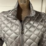 Madden Girl Silver Metallic Puffer Coat Size M Photo 3