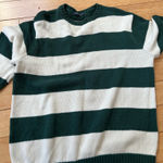Brandy Melville Green and white  sweater Photo 0