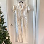 Pistola  White Short Sleeve Utility Jumpsuit Button Front Size S Photo 1