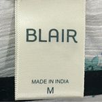 Blair  Floral top with flair arms knitted neckline size medium Photo 4