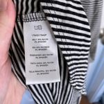 Anthropologie  Dolan Black White Striped Knit Hi Lo Cowl Neck Maxi Dress Small Photo 6