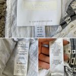 Anthropologie  Ett:twa Striped Eyelet Romper Short Sleeve White Gray Blue 10 Photo 11