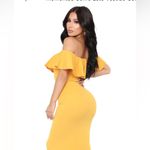 Nikaa Sexy Women's Dress Off Shoulders Size 10 Yellow Photo 2