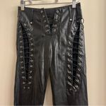 I am gia I.AM.GIA Xenia Faux Leather Lace Up Pants XXS Photo 5