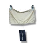 Pretty Little Thing Cream Hammered Trim Bandeau & High Waist Bikini 2-Piece Set Photo 6