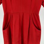 Lela Rose Red Short Sleeve V Photo 3