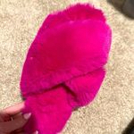 Loft Fuzzy Feather Slides Fuschia Size 5-6  Photo 0