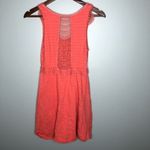 Free People  coral mini ruffle skater A-line dress Photo 9