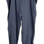 Quince  Womens Gauze Cotton Pull-On Pants Navy Blue XL Organic Cotton Lounge Photo 0