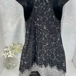 Xhilaration Xhiliration Black & Grey Tank Top Lace Blouse Photo 13