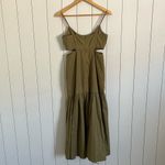 Intermix  Tiana Cut Out Drop Waist Maxi Dress Olive Green Photo 6