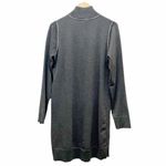 Max Studio NWT  Long Sleeve Mock Neck Sweater Dress Charcoal Gray Size Large NEW Photo 3