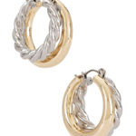 8 Other Reasons  Spiral Huggie in Silver One Size Womens Hoops Earrings Photo 0