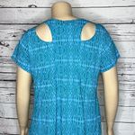 Fresh Produce NWT Size 1X Blue Serengeti Twin Peaks Knit Top Shirt w/ Pockets Photo 4
