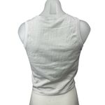 Lululemon Breeze By Women's White Sleeveless Muscle Tee Crop Tank Top Size S/M Photo 1