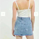 AGOLDE Quinn High Waisted Distressed Denim Mini Skirt size 29 Photo 3
