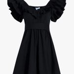 Hill House  Ana Dress in Black Poplin Size: M Photo 2